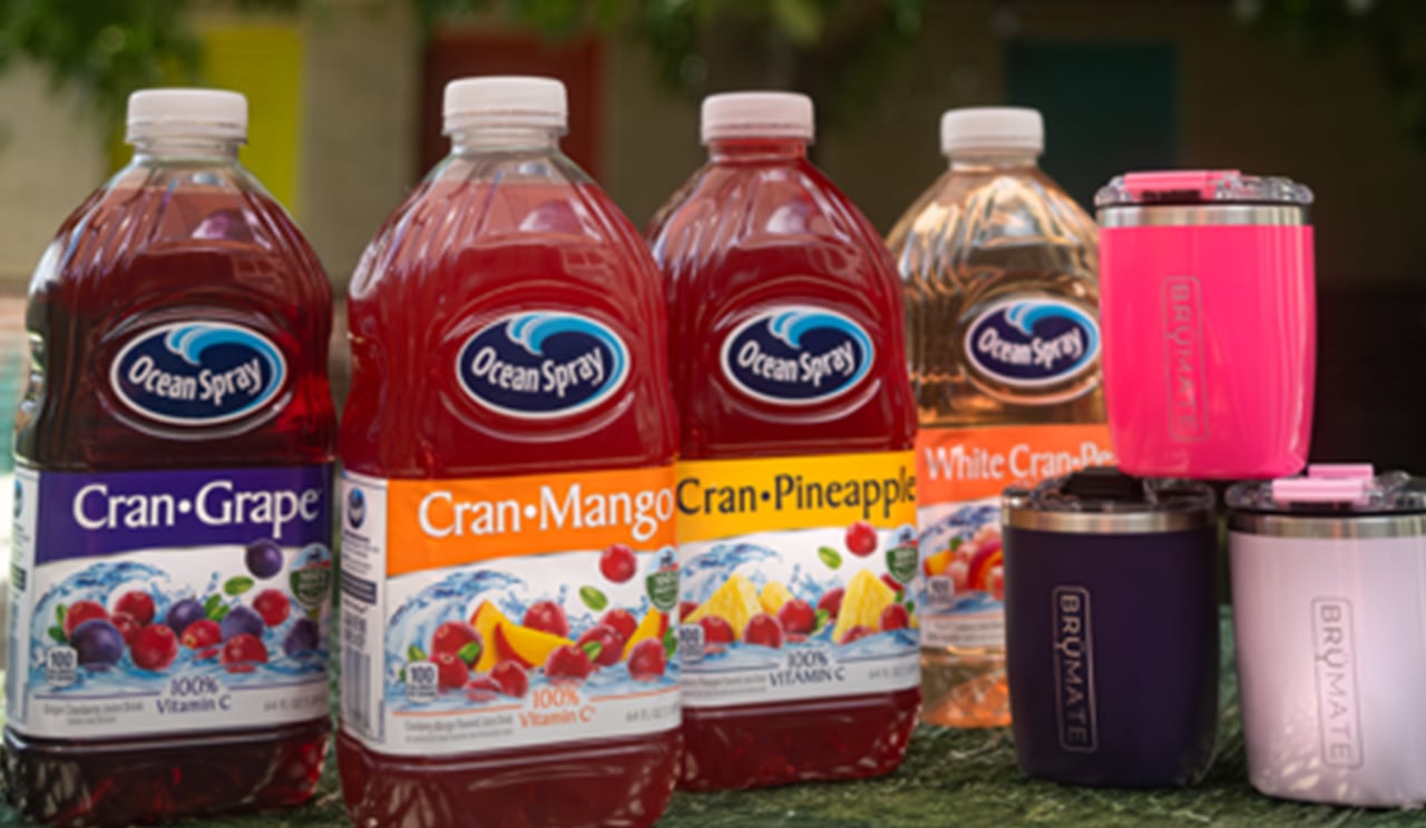 Show us your Ocean Spray® juice love by sharing photos of you and your favorite power flavor using #CranNation for a chance to score some free juice and BrüMate products! Click here for details