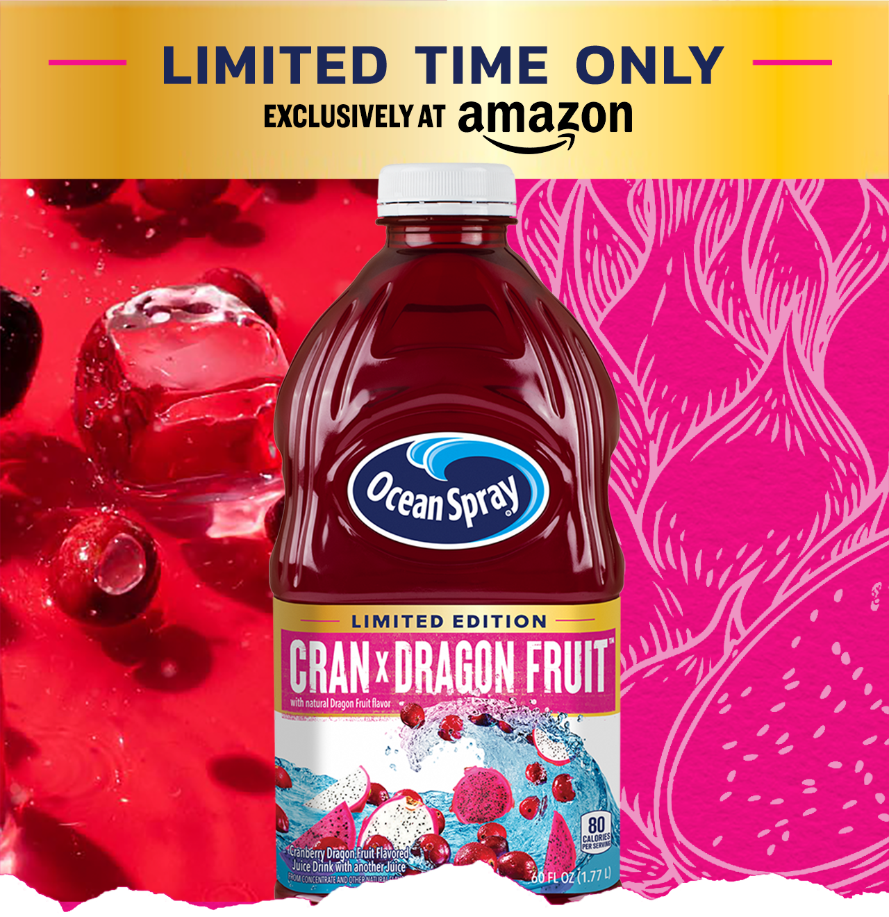 For a limited time only - get the new Cranx Dragon Fruit flavor only on Amazon